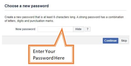 enter your password