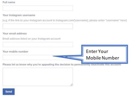 enter your mobile number