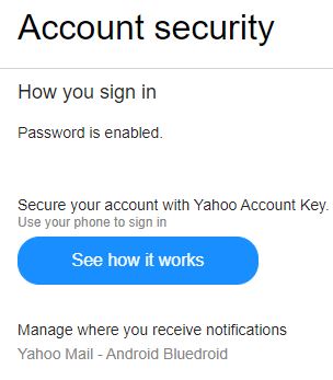 go to account security page