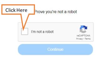 tap on i am not robot