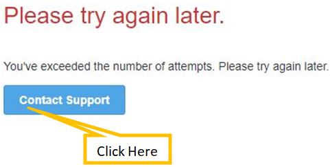 click on contact support