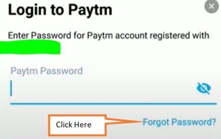 click on forgot password