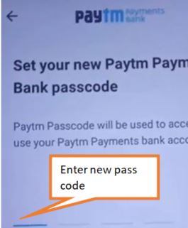 create new passcode