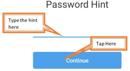 give password hint