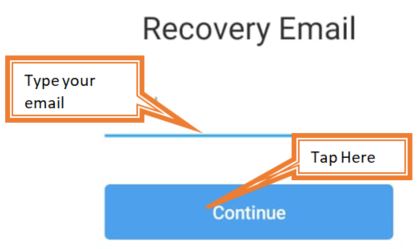 enter your recovery email