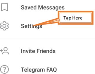 tap on settngs